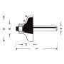 Frez profilowy 38/15,9/r 6,3 ABRABORO - TCT, Typ C - 3