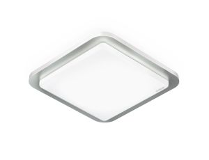 Oprawa z czujnikem ruchu i zmierzchu RS D2 S HF 8,8W LED 886lm 3000K IP20 IK03 230V srebrna/ tworzywo sztuczne / kwadrat