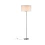 Lampa podłogowa TESSA E27 max.1x60W 1600mm 230V kremowy / szczotkowany metal/ tkanina - 3