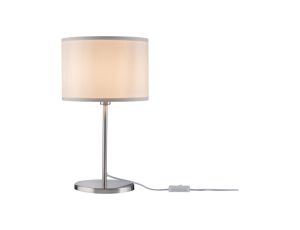 Lampa stołowa TESSA E14 max.1x40W  450mm 230V kremowy / szczotkowany metal/ tkanina - image 2