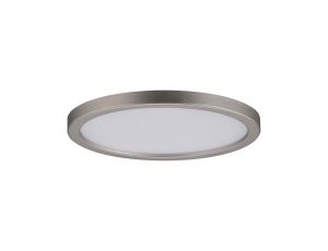 Plafoniera AREO LED DIM 6.5W 418lm 3000K okrągła 120mm IP44 230V satynowy nikiel / tworzywo sztuczne - image 2