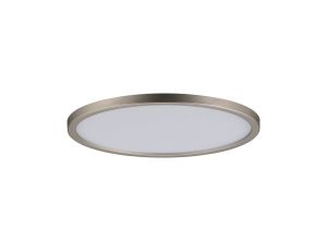 Plafoniera AREO LED 11W 770lm 3000K okrągła 180mm 230V biały satynowy nikiel / tworzywo sztuczne - image 2