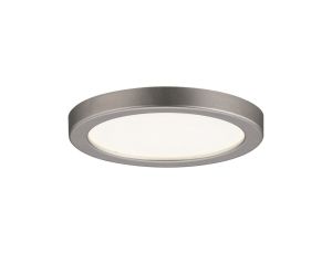Plafoniera AREO LED 5W 390lm 3000K okrągła 230V satynowy nikiel / tworzywo sztuczne