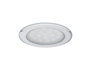 Oprawa meblowa wpuszczana punktowa LED 2x2.5W 2x180lm 65mm 3000K 230/12V chrom / aluminium / tworzywo sztuczne - image 2