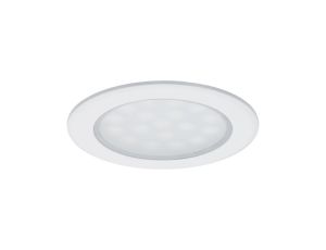 Oprawa meblowa wpuszczana punktowa LED 2x2.5W 2x180lm 65mm 3000K 230/12V biały matowy / aluminium / tworzywo sztuczne - image 2