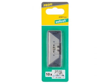 Ostrza trapezowe 61 / 0,65 mm Profi Wolfcraft [op. 10 szt.] - 3