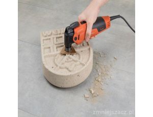 Trójkatna płyta - tarnik  HM (powłoka z węglików spiekanych), SL Wolfcraft, wymiar boku: 80mm. Idealny do pracy w trudno dostępnych miejscach, np przy renowacji płytek glazurniczych - Starlock