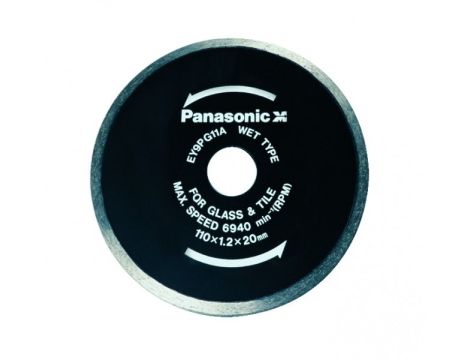 Tarcza diamentowa 110mm x 1,2mm PANASONIC do cięcia szkła i płytek