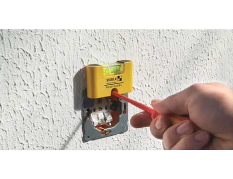 Poziomica Stabila Pocket Electric 6,7 cm, z klipsem na pasek - 2