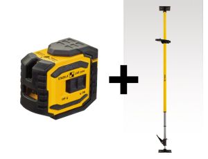 Laser krzyżowo-pionujący Stabila LAX 300 + LT 30, zestaw 5 częściowy
