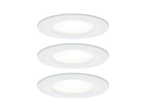 Oprawa do wbudowania NOVA LED stała zestaw 3xGU10 6.5W 460lm 78mm 2700K IP44 230V chrom