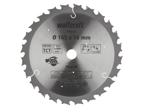Tarcza HM do pilarek akumulatorowych Wolfcraft Fi165
