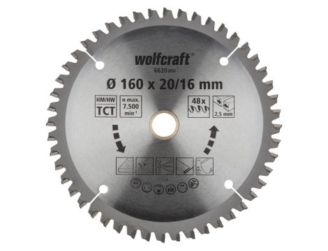 Tarcza HM do pilarek ręcznych Wolfcraft Fi 160