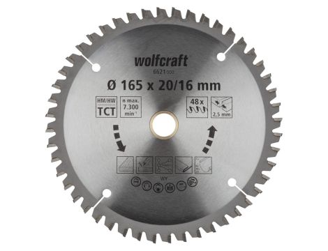 Tarcza HM do pilarek ręcznych Wolfcraft Fi 165