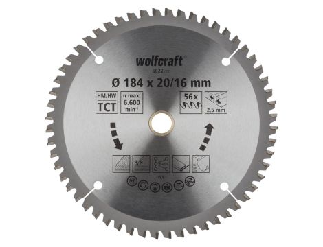 Tarcza HM do pilarek ręcznych Wolfcraft Fi 184