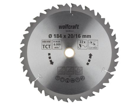 Tarcza HM do pilarek ręcznych Wolfcraft Fi 184 seria brązowa