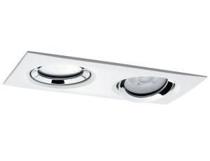 Oprawa do wbudowania NOVA PLUS LED DIM kwadratowa wychylna 2xGU10 2x6W 2x470lm 185x93mm 4000K IP65 230V biały mat / chrom - image 2