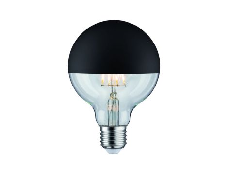 Źródło światła LED G95 zwierciadło 6W 230V 520lm E27 2700K Czarny Mat ściemniany