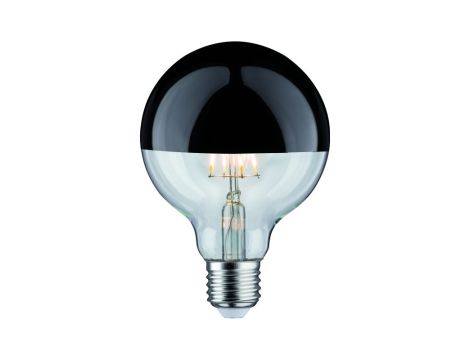 Źródło światła LED G95 zwierciadło 6W 230V 520lm E27 2700K Czarny Chrom ściemniany