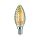 Źródło światła LED Świeca 4,7W 230V 430lm E14 2500K Złoty ściemniany