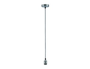 Lampa wisząca Neordic Eldar max. 1x20WE27 230V szary / nikiel-szcz / metal