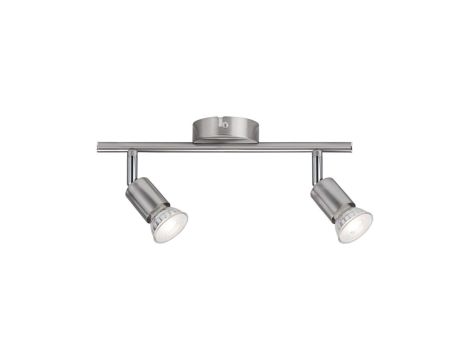 Oprawa ścienno-sufitowa CAROLINA GU10 max. 2x10W 230V nikiel mat / metal - 2