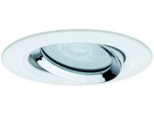 Oprawa do wbudowania NOVA PLUS LED DIM wychylna GU10 6W 470lm 93mm 4000K IP65 230V biały mat / chrom - image 2