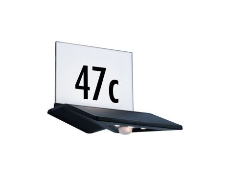 Oprawa elewacyjna YOKO LED numer domu 3000K 42lm + czujnik zmierzchu IP44 antracyt