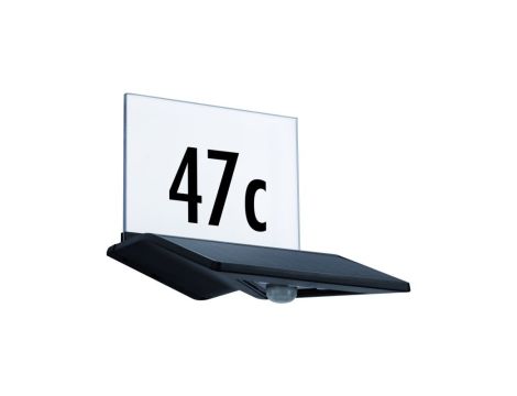 Oprawa elewacyjna YOKO LED numer domu 3000K 42lm + czujnik zmierzchu IP44 antracyt - 2