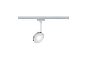 URail System Spot Discus 1x5W ściemniany Chrom 230V Metal/Tworzywo sztuczne