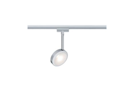 URail System Spot Discus 1x5W ściemniany Chrom 230V Metal/Tworzywo sztuczne