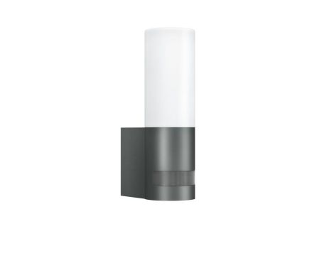 Lampa elewacyjna z czujnikiem ruchu i zmierzchu Steinel L 605 S LED PIR 11,3W 3000K 729lm IP44 IK03 230V antracyt / aluminium / szkło