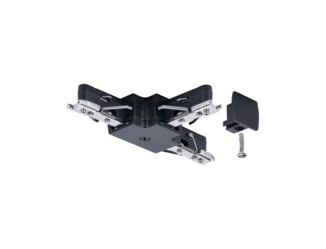 Łącznik szynowy T URail system 230V czarny matowy / tworzywo sztuczne - 2