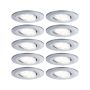 Zestaw opraw do wbudowania CALLA LED 10X6W 530lm okrągła wychylna 4000K IP65 230V chrom matowy - 2