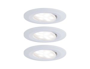 Zestaw opraw do wbudowania CALLA LED DIM 3x5.2W 460lm okrągła wychylna 4000K IP65 230V biały matowy