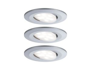 Zestaw opraw do wbudowania CALLA LED DIM 3x5.2W 460lm okrągła wychylna 4000K IP65 230V chrom matowy