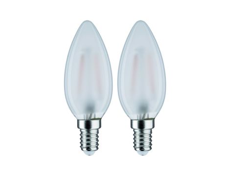 Źródło światła LED Świeca 2x2,5W 230V250lm E14 2700K Mat - 2
