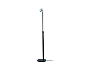 Lampa podłogowa ALDAN LED DIM 15,5W 1100-1570mm 2700K 230V czarny / szczotkowane aluminium