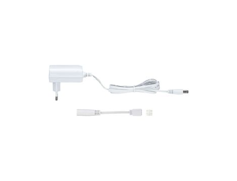 Uniwersalny zasilacz LED PlugIn 12W 230/12V DC Biały Tworzywo sztuczne