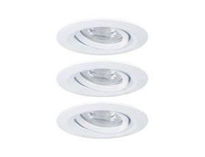 Zestaw Oprawa wbudowana NovaPico Plus Coin Easy ściemniana ruchoma 3x3W 2700K 230V Biały Mat/Aluminium - image 2