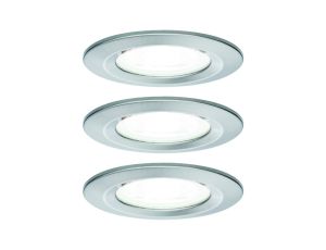 Oprawa do wbudowania NOVA LED stała zestaw 3xGU10 6,5W 470lm 78mm 4000K 230V szczotkowane żelazo