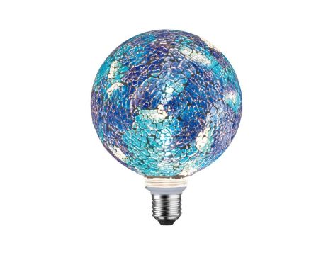 Źródło światła LED G125 Mosaic 5W 470lm Niebieski Ściemnialne E27 2700K 230V