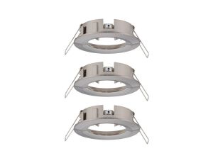 Zestaw opraw do wbudowania stała Choose max.3x10W ściemnialna 78mm IP44 230V szczotkowane żelazo / aluminium