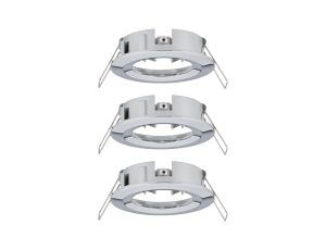 Zestaw opraw do wbudowania stała Choose max.3x10W ściemnialna 78mm IP44 230V chrom / aluminium