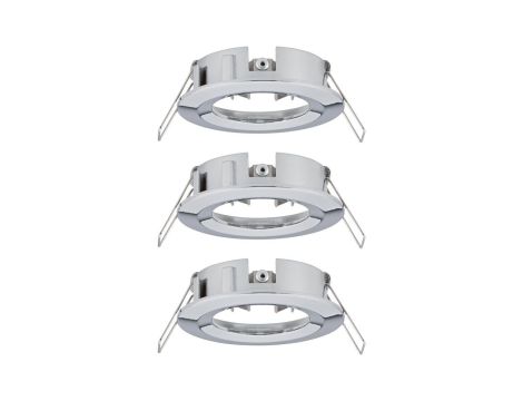 Zestaw opraw do wbudowania stała Choose max.3x10W ściemnialna 78mm IP44 230V chrom / aluminium