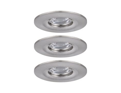 Oprawa do wbudowania NOVA COIN LED Mini stała zestaw 3x4W 310lm 65mm 2700K IP44 230V szczotkowane żelazo - 2