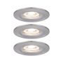 Oprawa do wbudowania NOVA COIN LED Mini stała zestaw 3x4W 310lm 65mm 2700K IP44 230V szczotkowane żelazo - 2