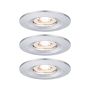 Oprawa do wbudowania NOVA COIN LED Mini stała zestaw 3x4W 310lm 65mm 2700K IP44 230V chrom mat - 2