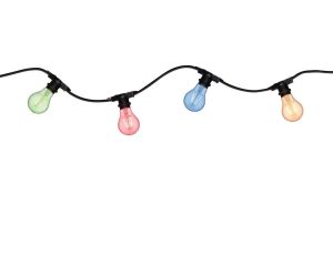 Łańcuch świetlny IP44 7x10W E27 8,5m 230V czarny / tworzywo sztuczne - image 2