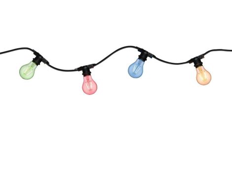 Łańcuch świetlny IP44 7x10W E27 8,5m 230V czarny / tworzywo sztuczne - 2